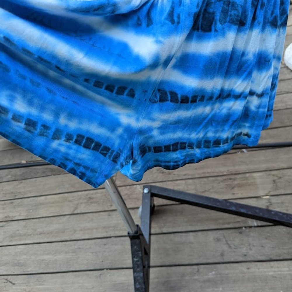 Young Fabulous & Broke YFB Malik Blue Super Soft Tie Dye Sexy Romper Size Small - Picture 7 of 8